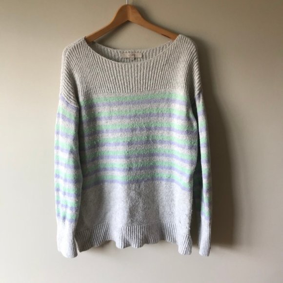 Loft striped pastel sweater - Picture 3 of 5